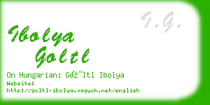 ibolya goltl business card